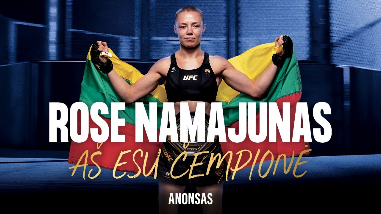 ROSE NAMAJUNAS "I'am a Champion" anonsas | kinuose nuo vasario 10 d. backdrop