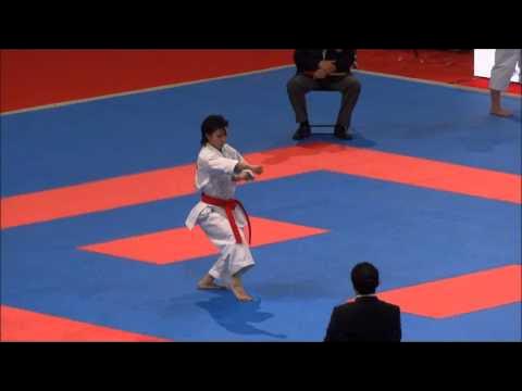 Kata KOSHOKUN SHO by Rika Usami - 21st WKF World Karate Championships backdrop
