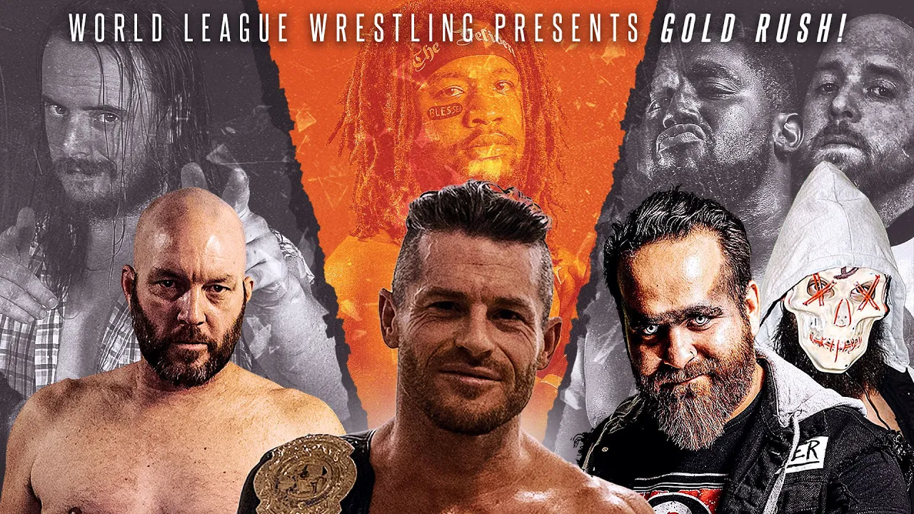 World League Wrestling Full Event! 2023 Gold Rush background