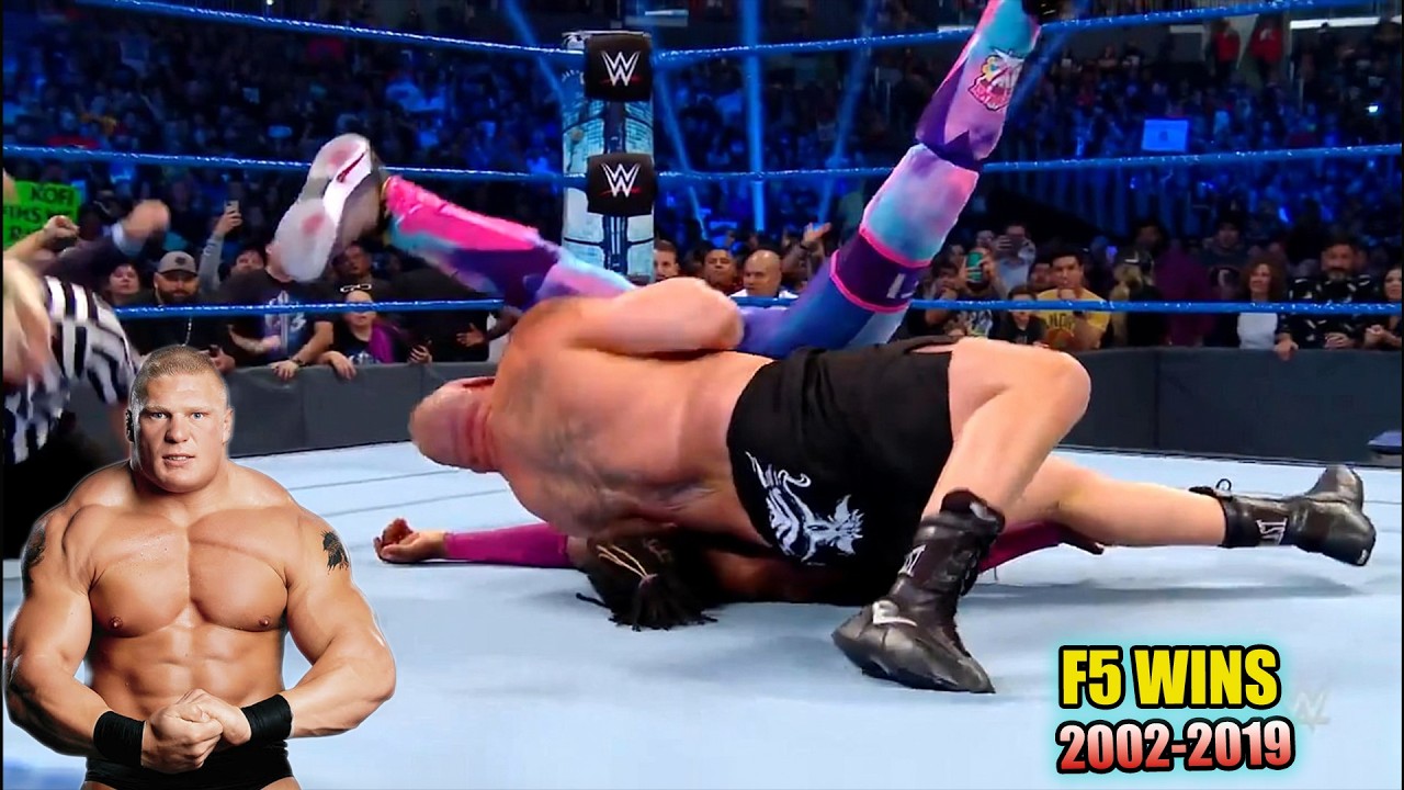 WWE Brock Lesnar F5 Wins | 2002–2019 Era | Match Winning Finishers | Full HD Compilation