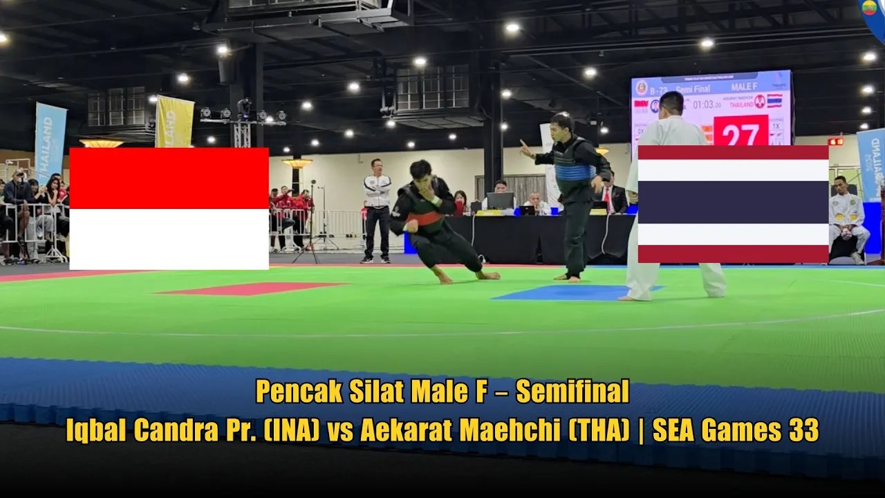 Pencak Silat Male F – Semifinal: Iqbal Candra Pr. (INA) vs Aekarat Maehchi (THA) | SEA Games 33