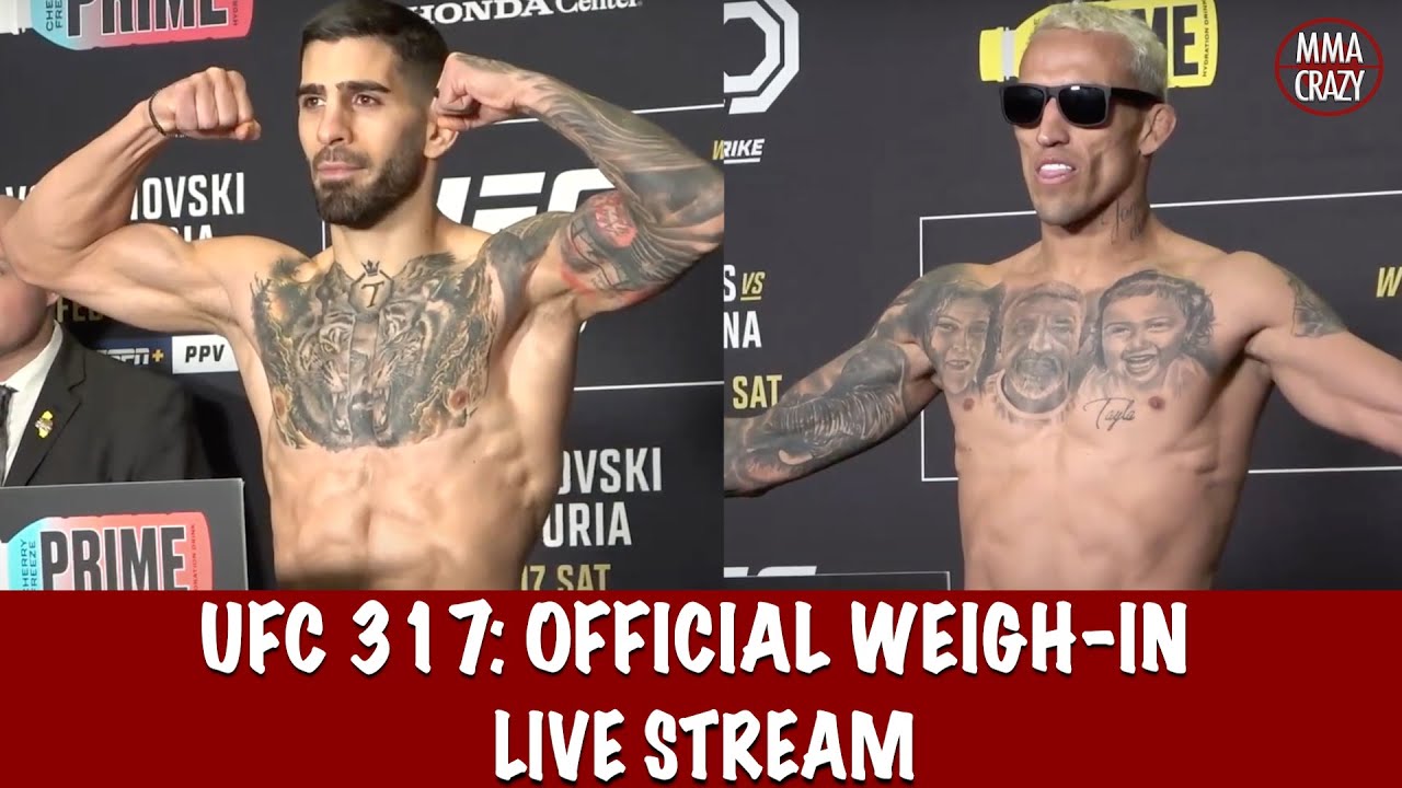 UFC 317: Topuria vs. Oliveira Official Weigh-in Live Stream