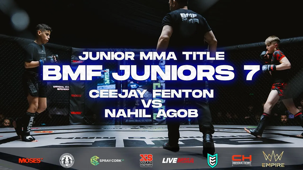 BMF Juniors 7 | Ceejay Fenton vs Nahil Agob | Junior MMA Title background