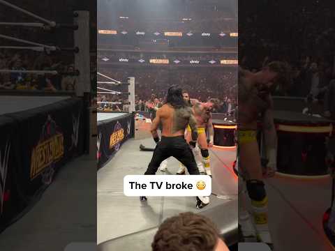 Roman Reigns broke the TV 😳