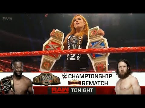 Becky Lynch Attacks Lacey Evans Raw Todady 5/7/2019 HD