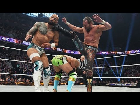 Kenny Omega vs Ricochet vs Mike Bailey Dynasty 2025 Highlights background