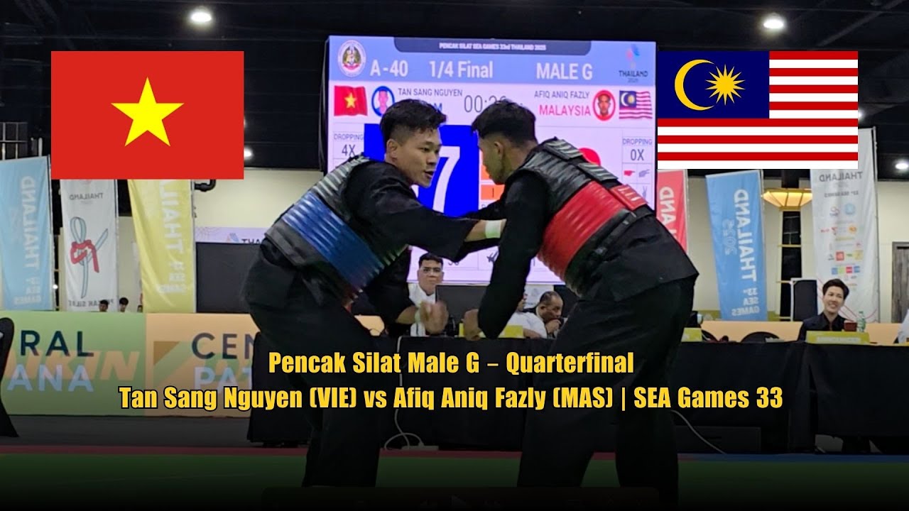 Pencak Silat Male G – Quarterfinal: Tan Sang Nguyen (VIE) vs Afiq Aniq Fazly (MAS) | SEA Games 33
