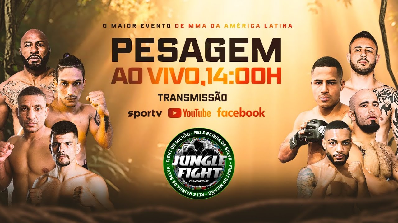 JUNGLE FIGHT 137 l BRASÍLIA - PESAGEM AO VIVO background
