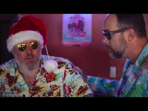 Tony convinces Santa to help him with Xmas in July 2 background