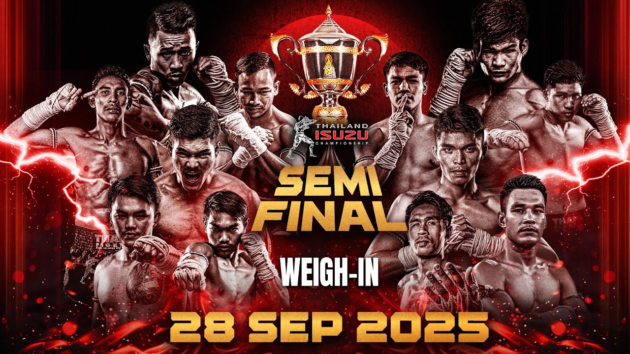 ไทยไฟท์ ลีก #86 | การชั่งน้ำหนัก - Weigh-In (ถ่ายทอดสด 28 กันยายน 2568) background