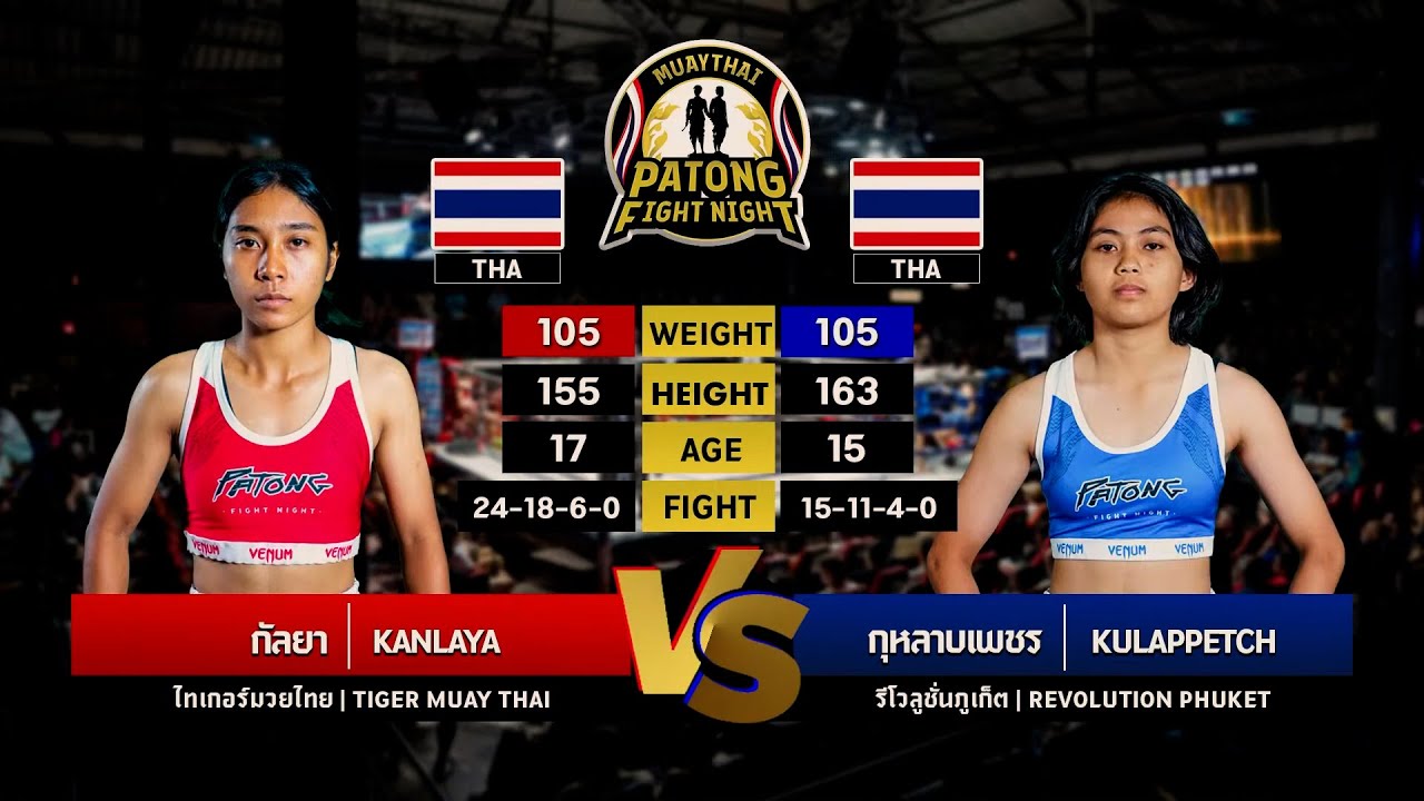 Kanlaya Tiger Muaythai VS Kulappetch Revolution Phuket Patong Fight Night 3 July 2025