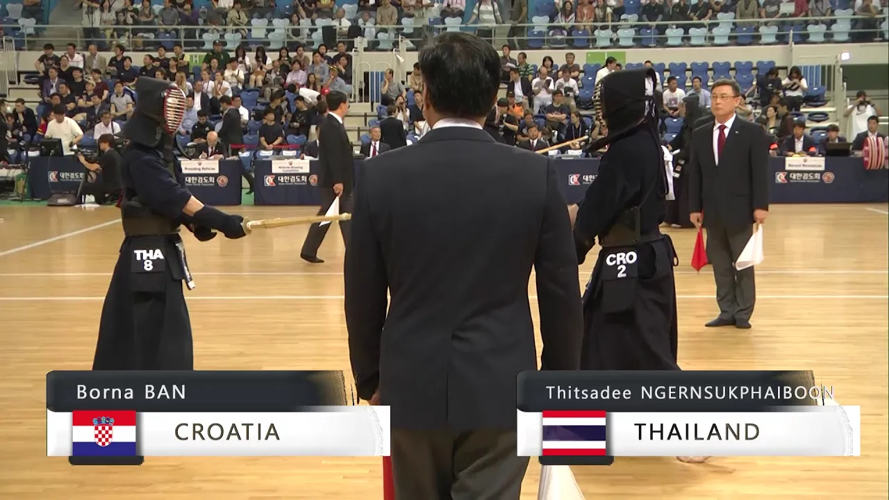 17th World Kendo Championships 3ch B.BANI(CRO) vs T.NGERNSUKPHAIBOON(THA) background