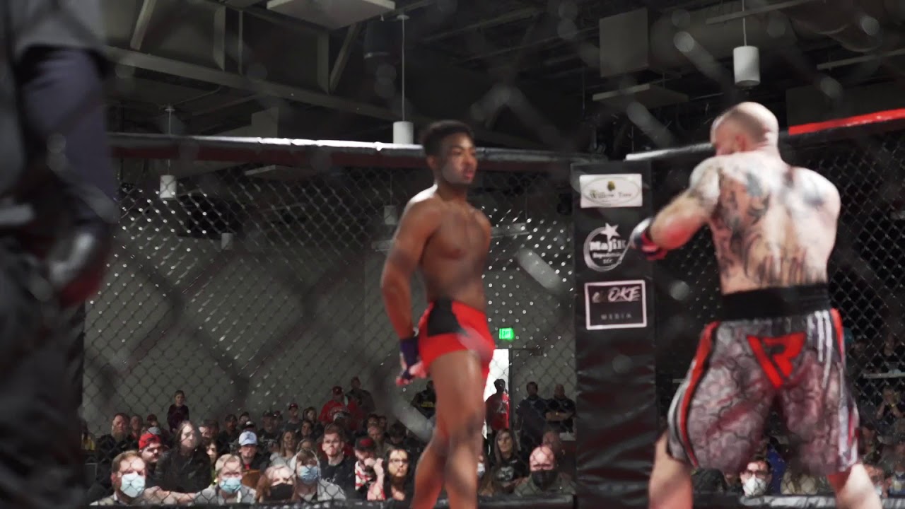 Micah Downs vs Tyler Langford Amateur 155 AFC Title background