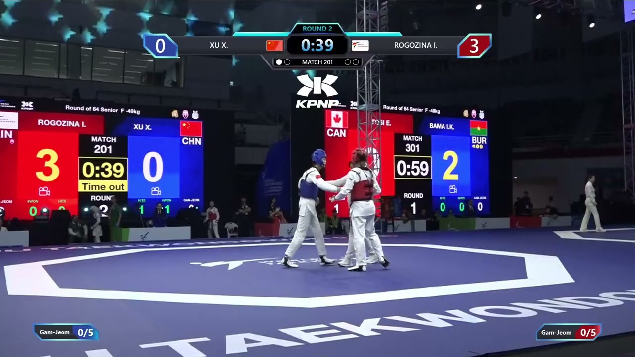 201 Round of 64 F 49kg CHN XU X AIN ROGOZINA I PGM background