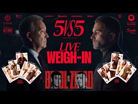 LIVE 🥊 5 vs 5 Weigh-In | Queensberry vs Matchroom 🔥 Warren vs Hearn background