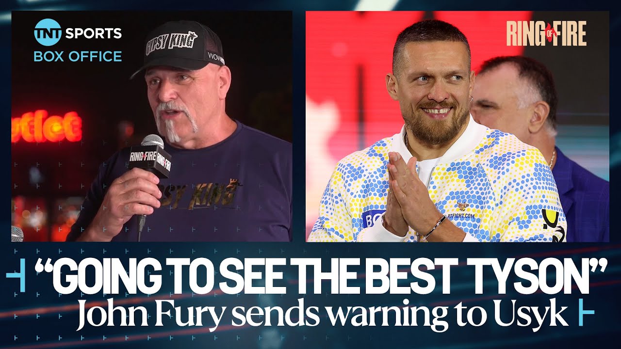 "I CAN SEE INSIDE HIS SOUL" ๐ | John Fury sends warning to Oleksandr Usyk #RingOfFire ๐ธ๐ฆ background