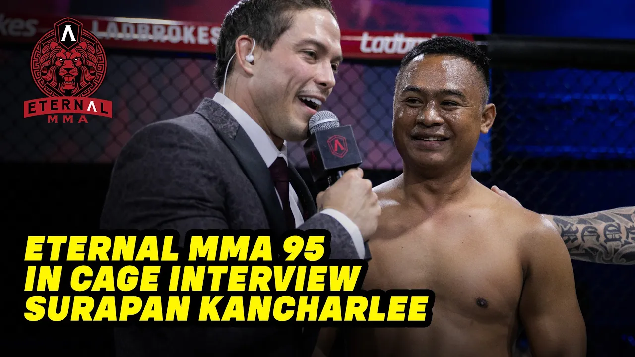 Eternal MMA 95: Surapan Kancharlee: In Cage Interview backdrop