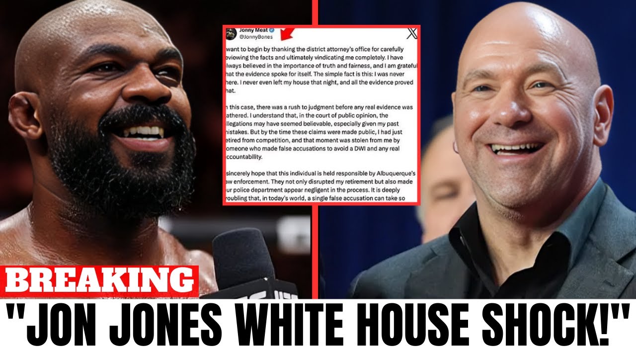 "JON JONES BREAKS SILENCE After Charges DROPPED – Calls Himself UFC GOAT!" background
