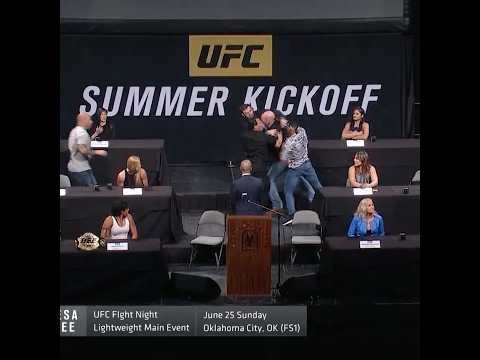 who remembers this BRAWL at a UFC Press Conference? ๐ฒ #ufcshorts