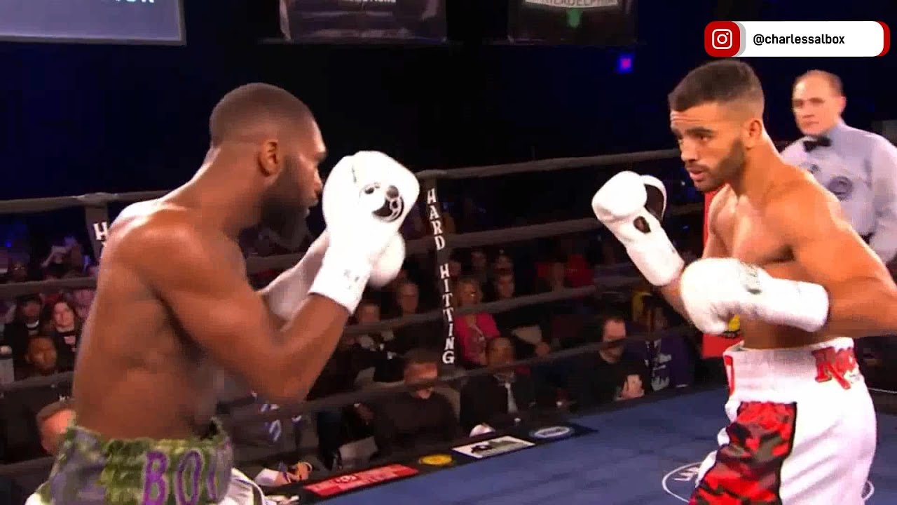 JARON ENNIS (USA) vs RAYMOND SERRANO (USA) KNOCKOUT FIGHT background