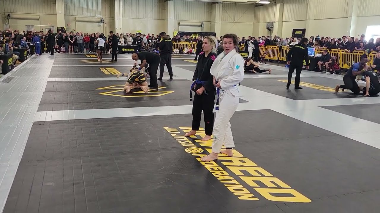 Disputed Tap In Female BJJ Blue Belt Match Charlotte 2024 background