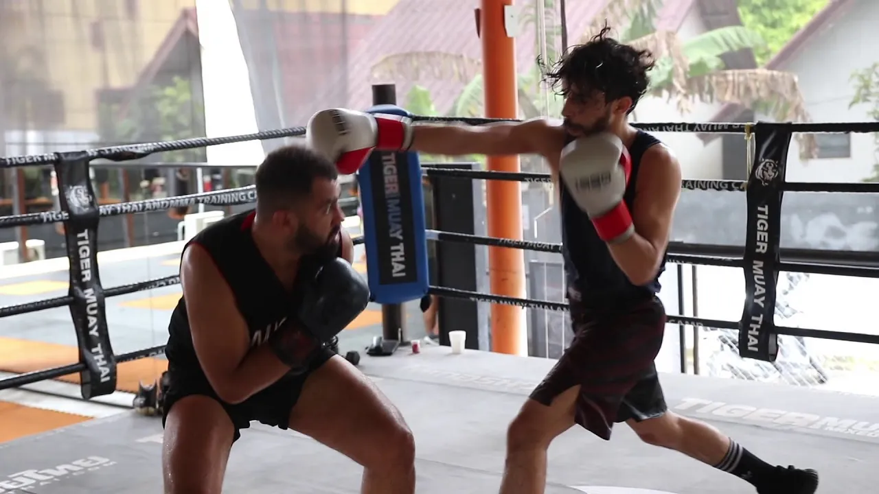 Boxing Sparring: Abdul El Absy & Shihab Abu Jaefar background