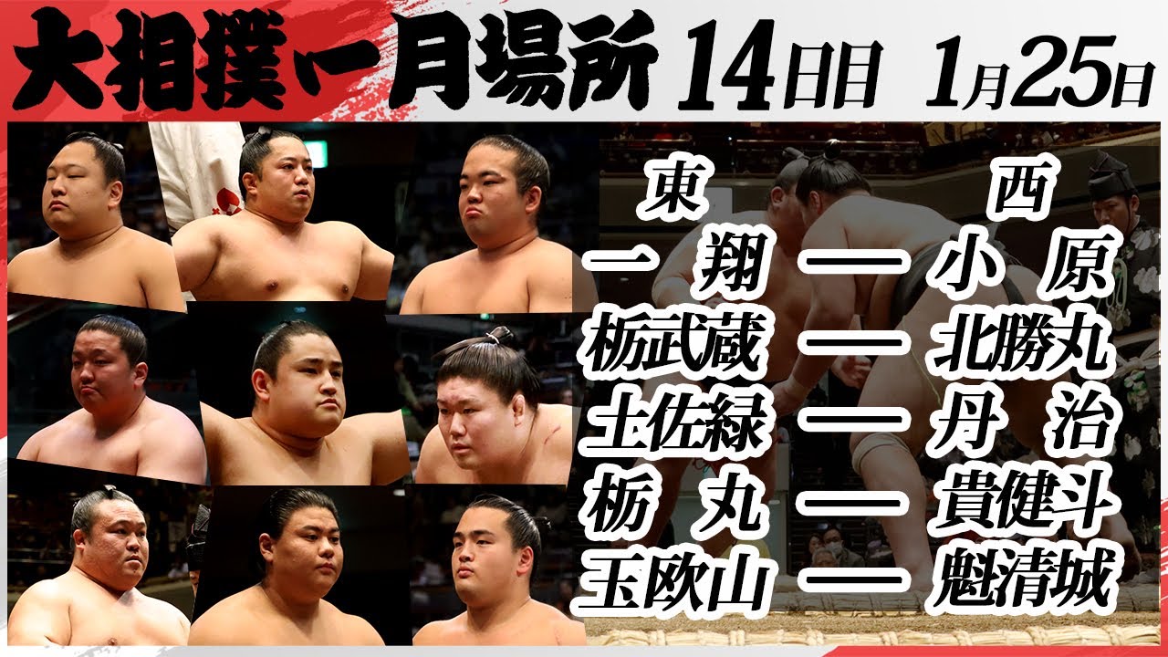 大相撲 幕下上位五番<令和7年一月場所・14日目>SUMO