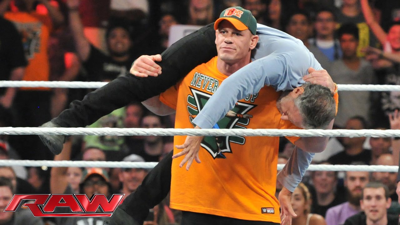 John Cena confronts Jon Stewart: Raw, Aug. 24, 2015 background