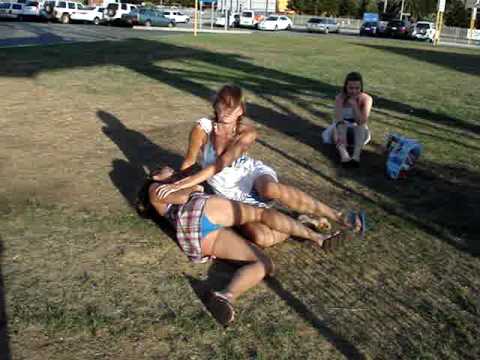 drunk girls wrestling and fighting background