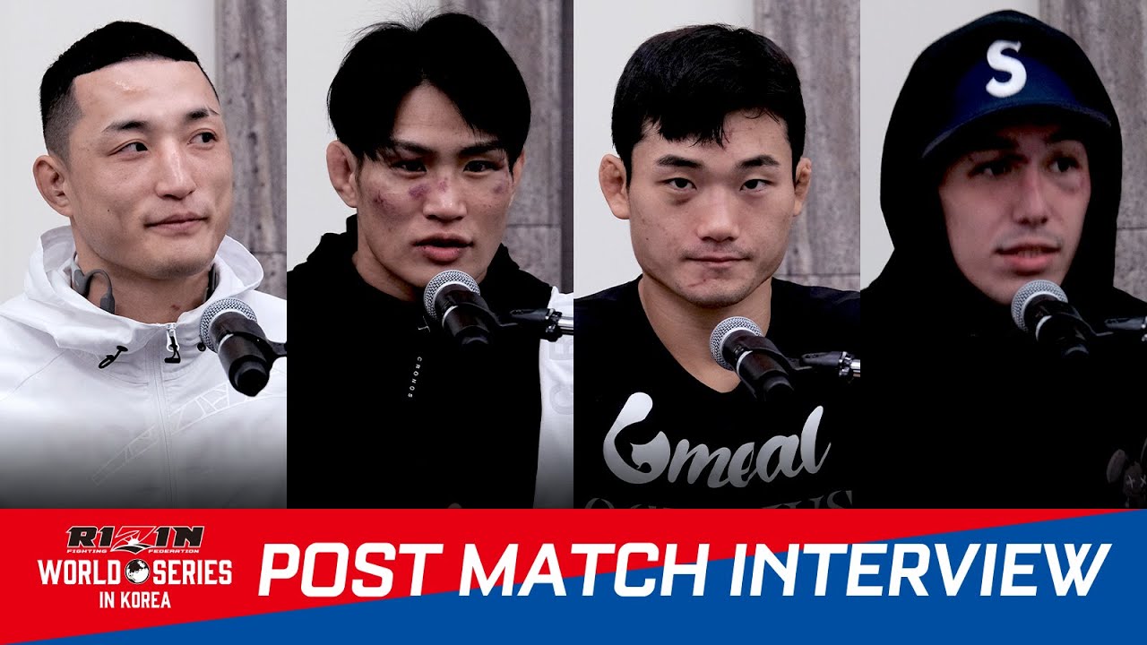 RIZIN World Series in Korea 試合後インタビューまとめ backdrop