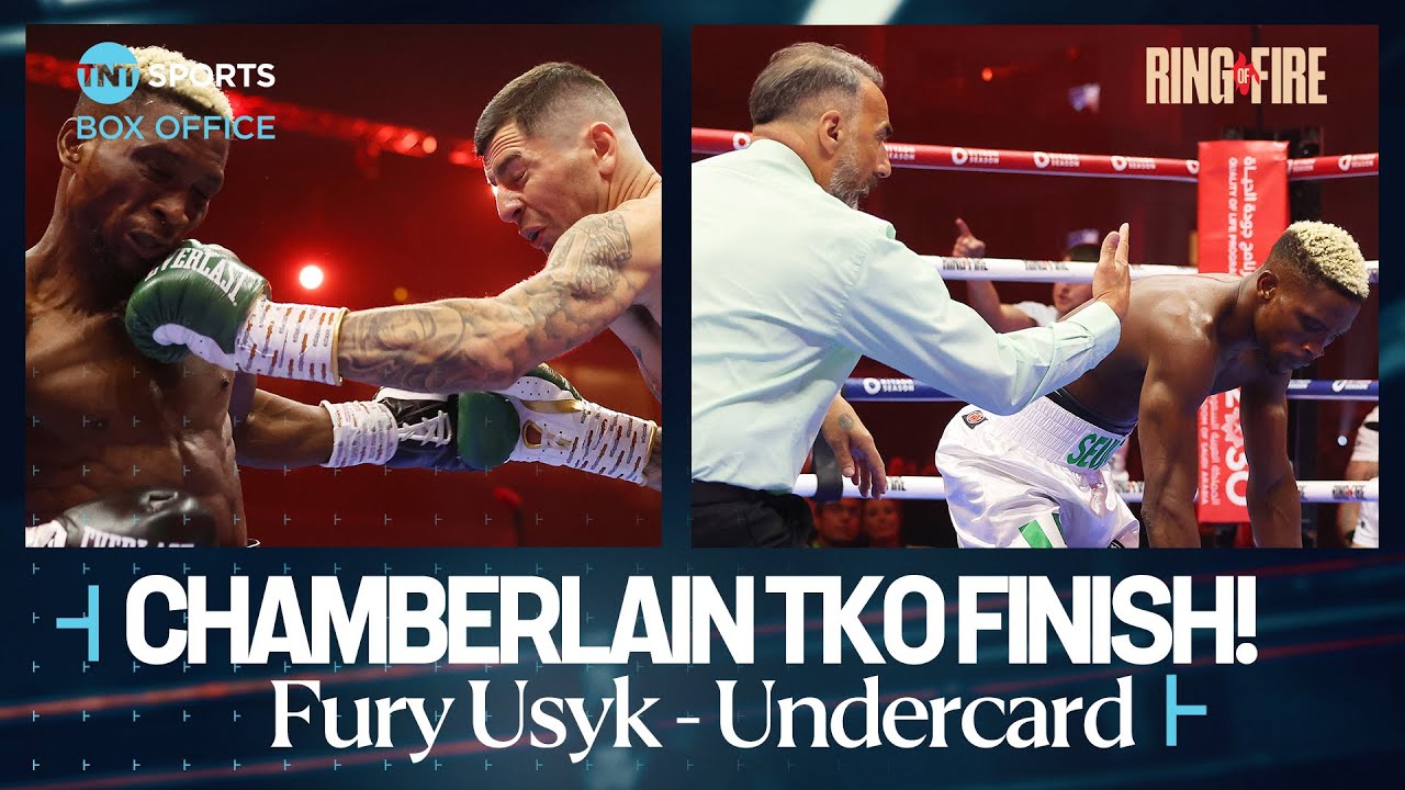 REACTION: Mark Chamberlain DESTROYS Joshua Wahab in The Kingdom 🔥😮💨 | #FuryUsyk 🇸🇦 #RingOfFire background