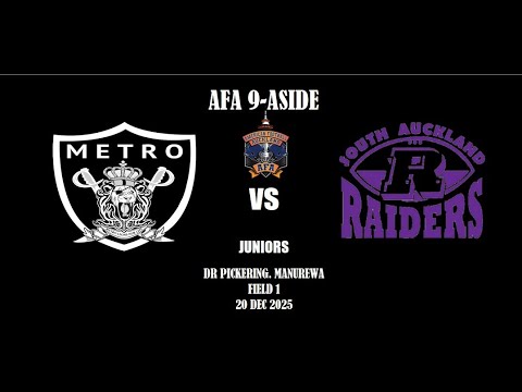 JUNIORS S.A RAIDERS vs METRO LIONS 9-ASIDE TACKLE FOOTBALL FINAL