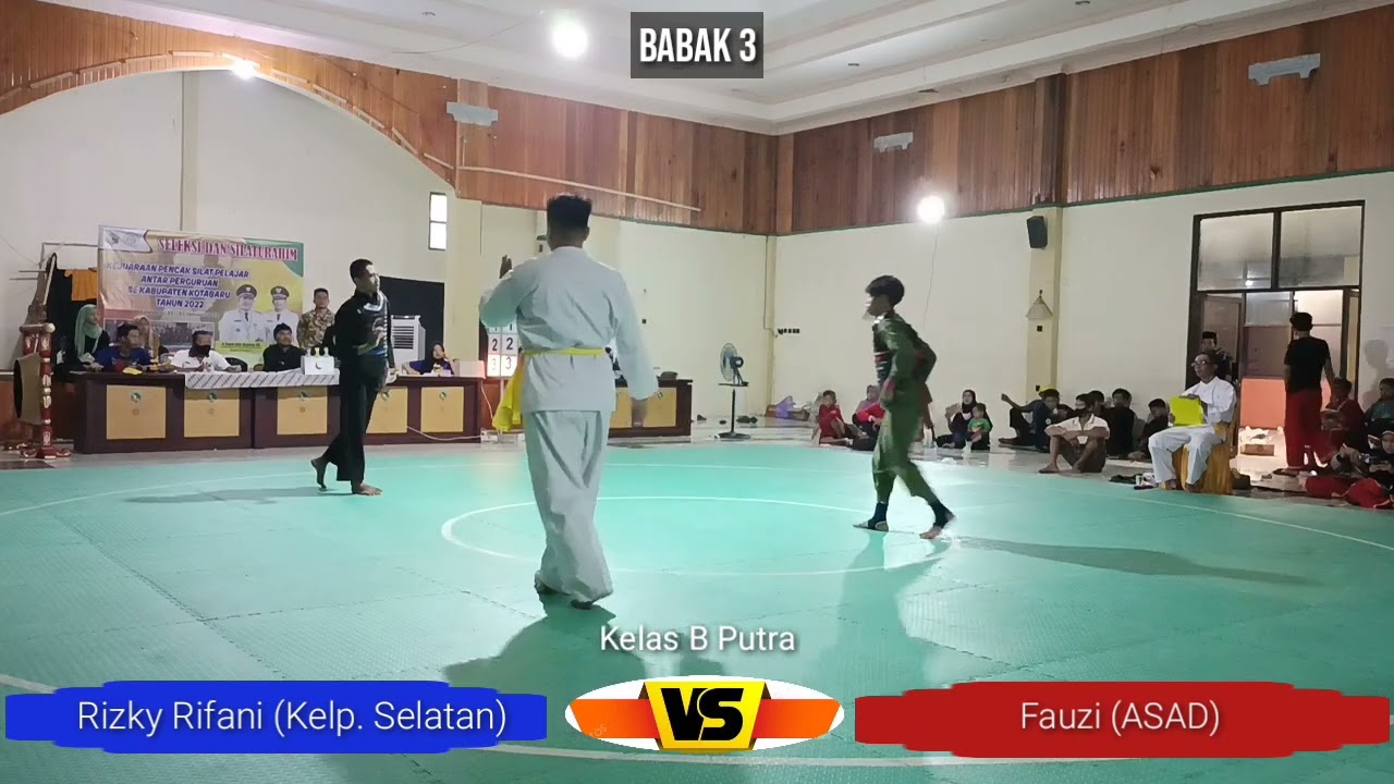 Seleksi POPDA Tahun 2022, Final Kelas B Putra : Rizki Rifani (Kelp Selatan) VS Fauzi (ASAD)