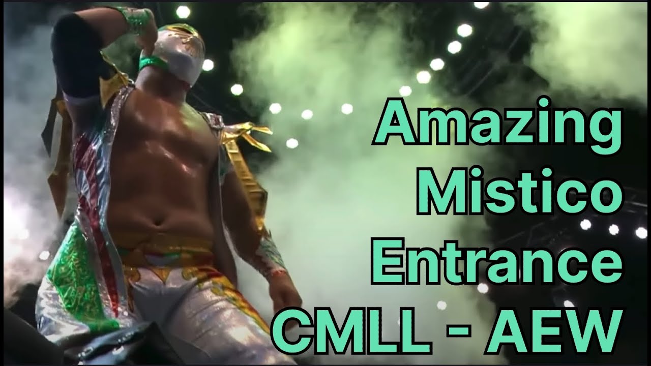 AEW CMLL Mistico Full Entrance Grand Slam Mexico Lucha Libre Español Arena Mexico background