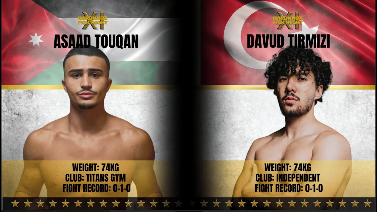 Hard Knox Fight Night 11 Asaad Touqan Vs Davud Tirmizi.Influencer crossover boxing title fight