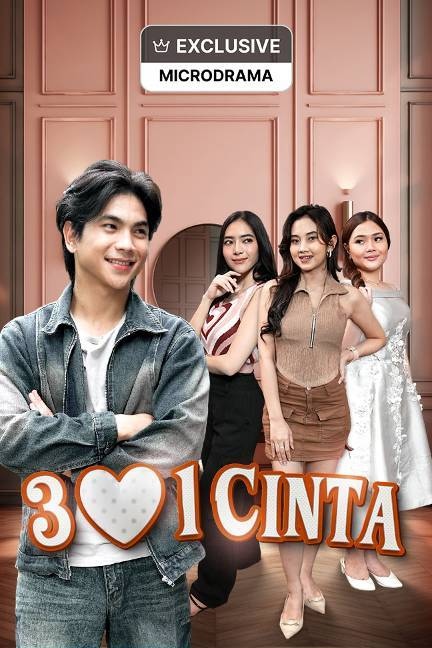 3 Hati 1 Cinta poster