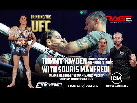Hunting The UFC, (Souris Manfredi talks with Tommy Hayden of Combat Matrix / former UFC Fighter). background