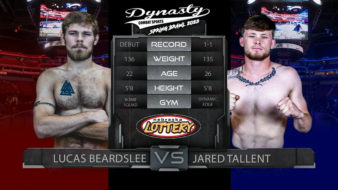Lucas Beardslee vs Jared Tallent DCS 85 backdrop