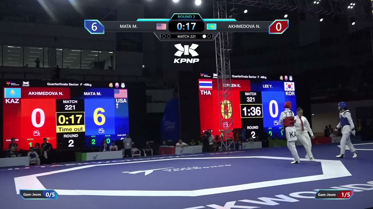 221 Quarterfinals F 49kg USA MATA M KAZ AKHMEDOVA N PGM