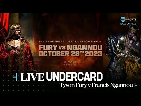 LIVE 🥊 Undercard: Tyson Fury v Francis Ngannou background