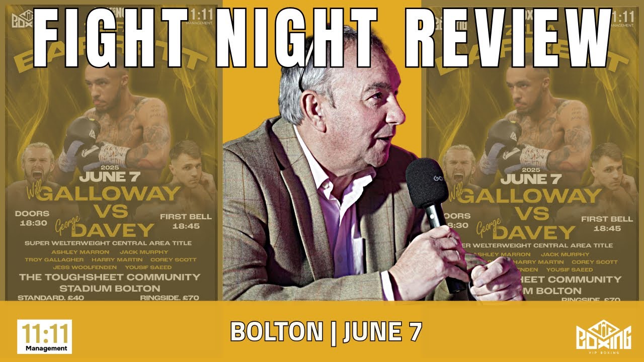 🥊 FIGHT NIGHT REVIEW | Steve Wood Breaks Down Bolton’s Big June 7 Card! 🔥 background