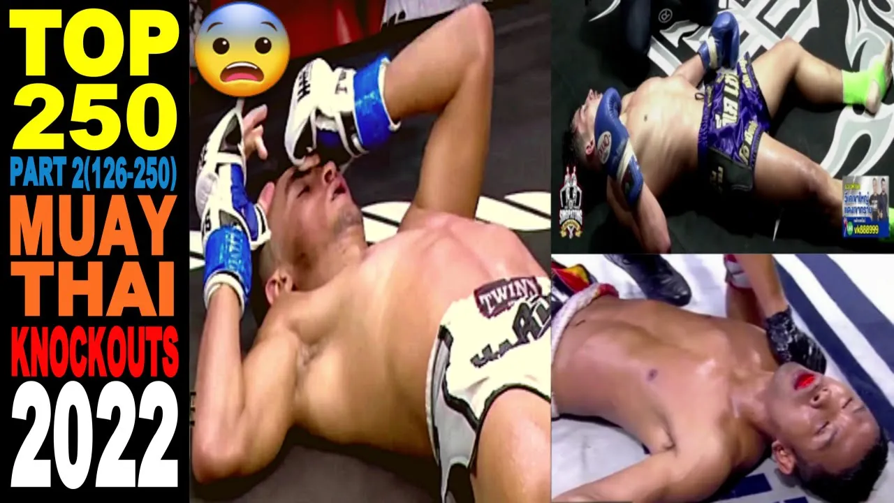Top 250 MUAY THAI BEST BRUTAL KNOCKOUTS of the Year 2022 - PART 2😨 background