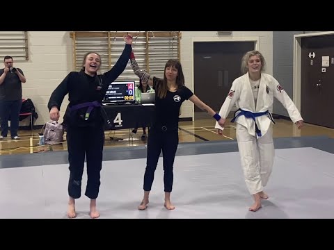 Women's Brazilian Jiu-JItsu: Abbie Steel Win on Points 2024 Rogue Flash Freeze Purple Belts