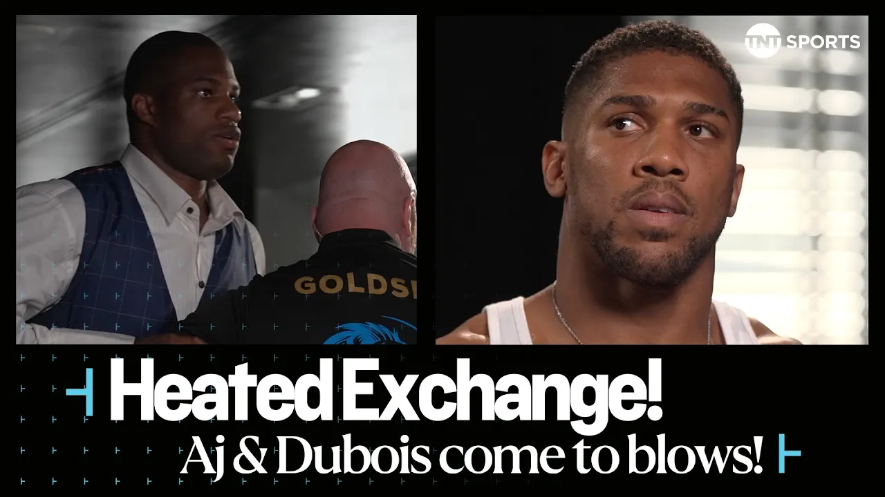 ‘Don’t disrespect me’ – Anthony Joshua THREATENS to SMASH CHAIR over Daniel Dubois 😮 #JoshuaDubois background