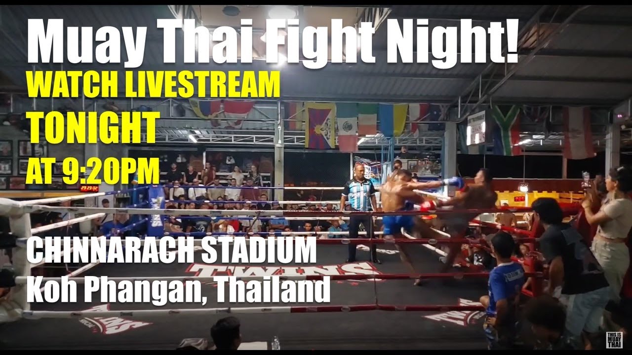 LIVE! 🔴 Muay Thai Fight Night from Chinnarach Stadium in Koh Phangan  - 9 Dec 2025