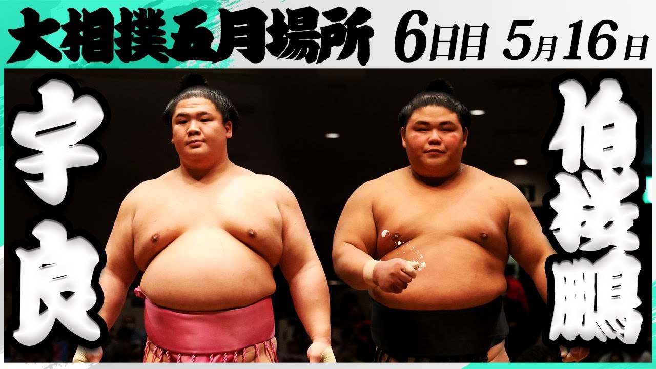 大相撲 宇良ー伯桜鵬<令和7年五月場所・6日目>SUMO background
