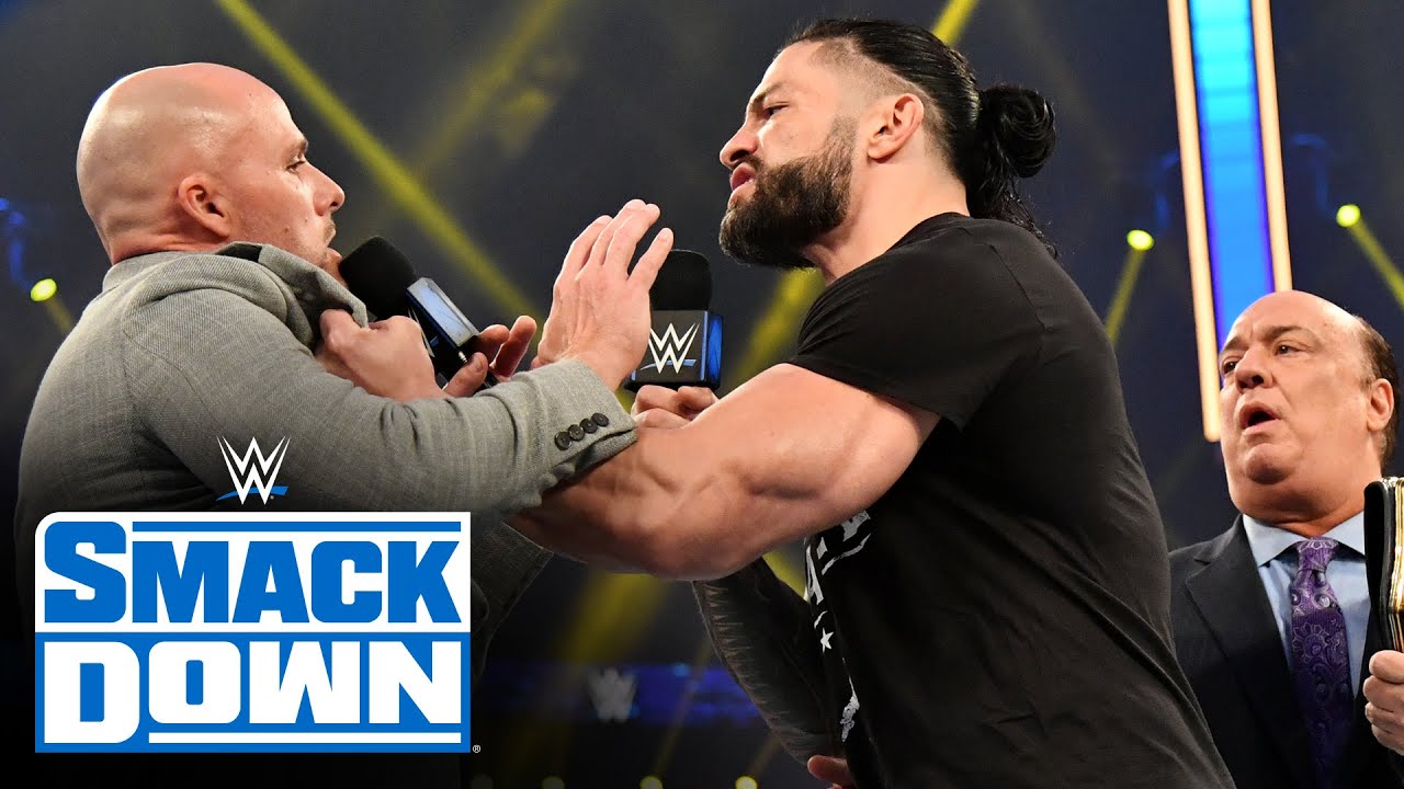 Roman Reigns takes issue with Adam Pearce: SmackDown, Jan. 8, 2021 background