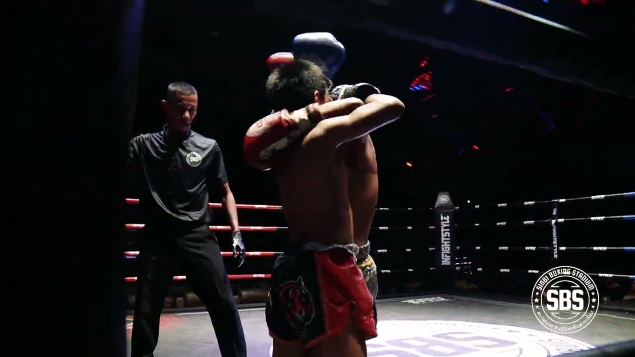 4️⃣🔴 NONG-AN S. DETCHDAMRONG🇹🇭 defeats🔵 YODLEKPHET KOH MAK SPORTS CENTER🇹🇭 by decision background
