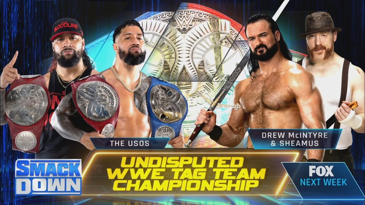 Undisputed WWE Tag Team Championship Match (Full Match Part 2/2) background