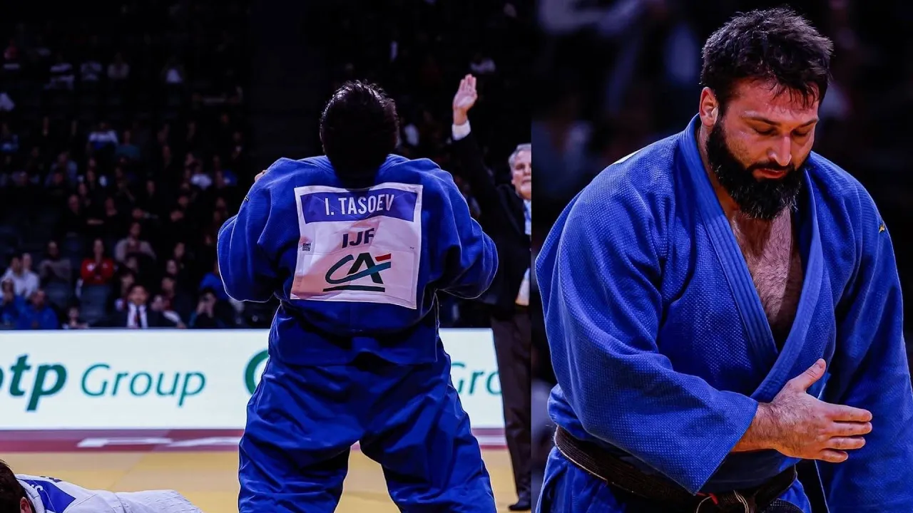 Best performance of INAL TASOEV🥇Whole day of gold medalist - Inal Tasoev at Grand Slam Paris 2025🇨🇵